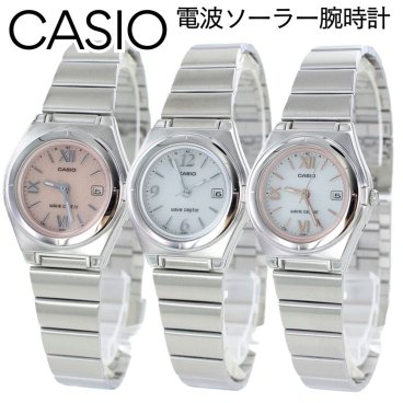 電波ソーラー レディース 母の日 腕時計 手表 国内正規品 カシオ 時計 電池交換不要 太陽電池 時刻が狂わない ウェーブセプター アナログ メタルバンド 女性 就活 社会人 高校生 大学生 母親 誕生日 プレゼント 研修 受験 試験 旅行 成人 卒業 入学