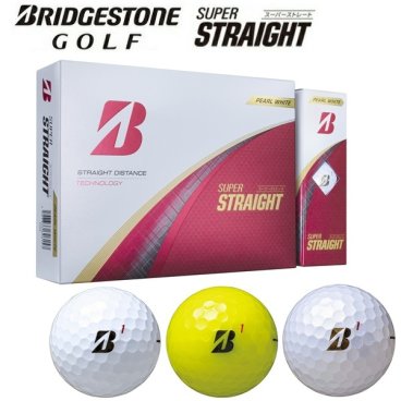 ブリヂストン ゴルフ ボール スーパーストレート 1ダース(12個入) 2025発売 BRIDGESTONE GOLF SUPER STRAIGHT お誕生日祝い お祝い 記念品 お父さん 父の日 彼氏 男性 30代 40代 50代 60代 母の日 お母さん 還暦祝い 敬老の日 彼女 人気プレゼント プレゼント