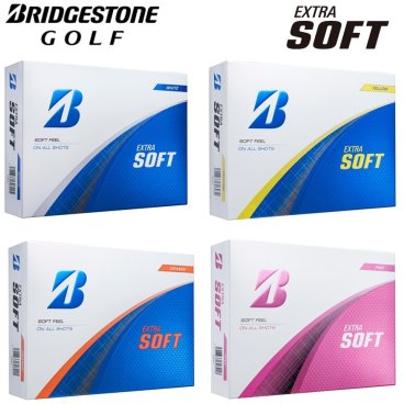BRIDGESTONE GOLF BS ブリヂストンゴルフ EXTRA SOFT エクストラソフト 2025年モデル 1ダース/2ダース/3ダース/5ダース ホワイト イエロー オレンジ ピンク