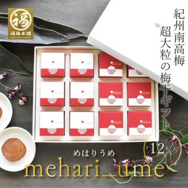 【特選紀州南高梅】【mehari_ume（めはりうめ）12粒入】【最高級紀州はちみつ梅干し ２種入り】【調味梅干】希少な超大  目を見張るほど大きくておいしい つけもの【送料無料※北海道・沖縄除く】ギフト プレゼント 内祝 入学祝い 母の日