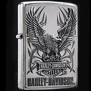 【名入れ】【送料無料】 ZIPPO ジッポー ジッポ ライターハーレーダビットソンジッポー/ビッグメタルHDP7 シルバーいぶし 父の日 誕生日 ギフト プレゼント [zHDP-07]