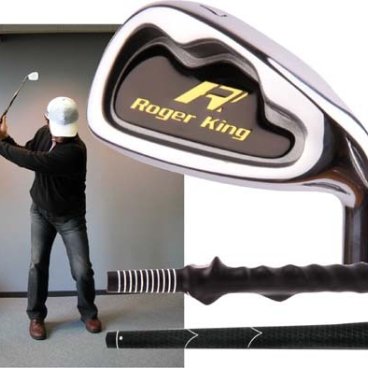 57cm 1.15kg / 800g 広田ゴルフ ロジャーキング ヘビー ショート アイアン 飛距離アップ！！ スイング練習器具 ゴルフ練習器具 【室内でも振れます】【グリップもチョイス！