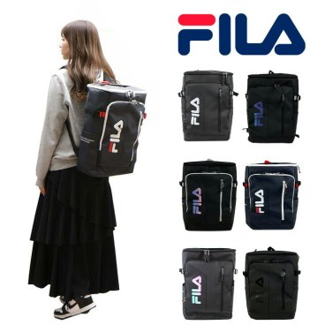 FILA フィラ サイン 7762 30L 撥水 軽量 リュック ボックス BOX型 メンズ レディース 男女兼用 普段使い スク―ル 通学 学生 部活 おしゃれ かわいい 送料無料