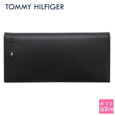 トミーヒルフィガー 財布 メンズ TOMMY HILFIGER 財布 メンズ 正規品 長財布 二つ折り ブラック 31TL19X006 1 誕生日プレゼント 男性 春財布 長財布 メンズ 就職祝い 通販