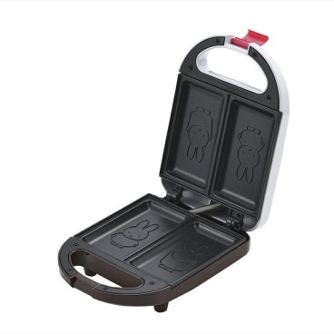 ミッフィー 耳まで焼けるホットサンドメーカー  商品225×153×85mm