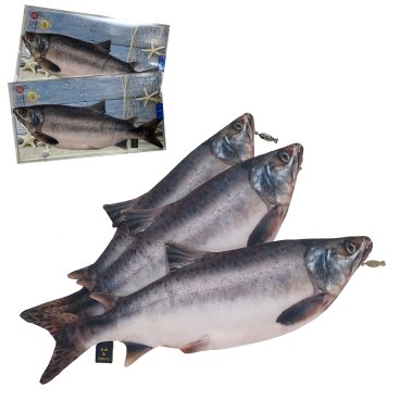 【送料無料】【ラッピング無料】“fish&fancy” 『小学館 Good Item Award』『JAPAN HOMECENTER SHOW』受賞作！おしゃれ♪ シンプルで可愛い サーモン ポーチ＆ペンケース　(シャケ鮭) ハンドメード製 ［4571440874361］　