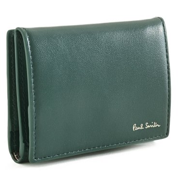 ポールスミス 財布 小銭入れ コインケース BOX型 二つ折り ティールグリーン Paul Smith bps200-51 メンズ 紳士 ギフト 定番 彼氏 彼女 プレゼント