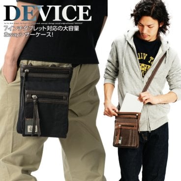 DEVICE シザーケース サコッシュバッグ 2way チョークバッグ シザーバッグ ブランド ミニ ショルダー バッグ  ミニバッグ ミニポーチ 美容師 トリマー ベルト おしゃれ