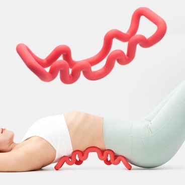 スッキリング フィット【fit Fit FIT 背中 首 ストレッチ お尻 おしり ほぐし マッサージ 器 グッズ こり コリ ほぐす ほぐし 解消グッズ 解消 ツボ押し つぼ押し 指圧 腰 マッサージャー 室内 自宅 運動不足 解消 簡単 アイテム 健康 首こり すっきりんぐ セルフ 家】