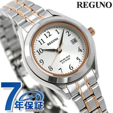 シチズン 腕時計 ブランド エコドライブ ソーラー レディース 腕時計 ブランド KM4-139-93 CITIZEN レグノ シルバー ピンクゴールド