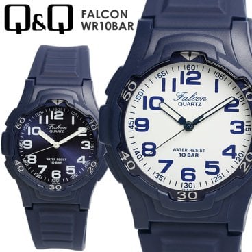 【シチズン】 Q＆Q メンズ ラバー  腕時計 10気圧防水 FALCON スポーツ qq029