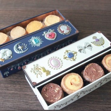 ２缶セット スール缶とジュエリー缶のクッキー缶 お菓子のミカタ