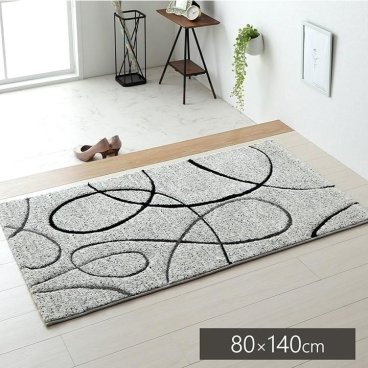 室内用玄関マット 高級 玄関マット 大判 トルコ製 80 × 140 大きめサイズ 北欧 モダン 高耐久 おしゃれ トルコ絨毯 お洒落 玄関マット 立体的 カービング加工 星 デザイナーズ 北欧 モダン アイボリー 白 黒 曲線 落ち着いた色 屋内 玄関マット エントランスマット へたりにくい ウィルトン織り ウィルトンカーペット パイル サラッと フワッと 高級感 ハイセンス