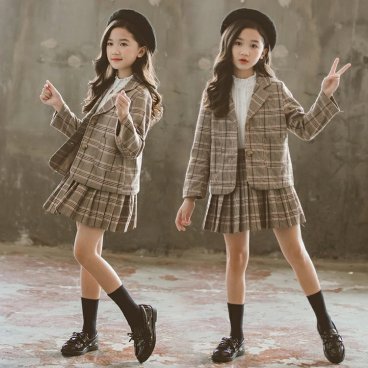 入学式 子供服 女の子 セットアップ 卒業式 スーツ おしゃれ フォーマルスーツ チェック柄 子供服 卒業式 2点セット ジュニア服 七五三 発表会 カジュアル 送料無料