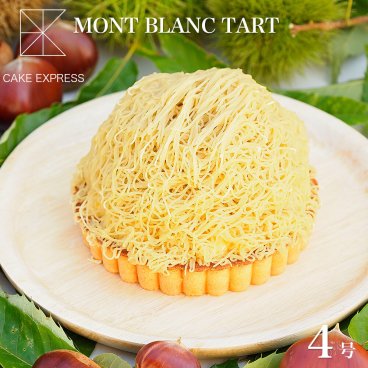 和栗の錦糸モンブラン 4号 バースデーケーキ 誕生日ケーキ 2～3名様用 1mm 1ミリ モンブランタルト モンブランケーキ 映える お取り寄せスイーツ 冷凍 チョコプレート付
