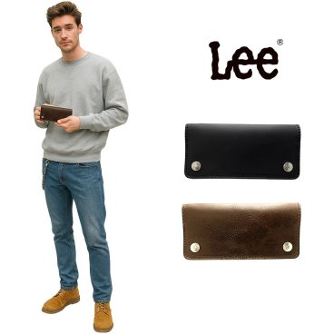 Lee ライダースウォレットL 長財布 折り財布 財布 サイフ さいふ ウォレット 日本製 姫路レザー 本革 牛革 レザー プレゼント ギフト ブラック 320-12001