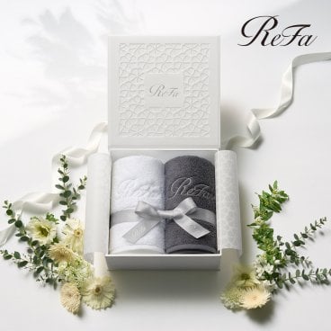 【ReFa 公式】正規品 ReFa HAIR FACE TOWEL PAIR SET リファヘアフェイスタオル2枚セット