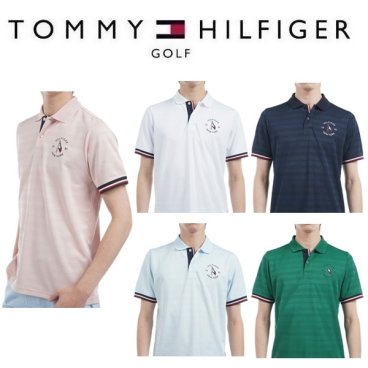 トミーヒルフィガー ゴルフ メンズ サークルロゴ 半袖ポロシャツ TOMMY HILFIGER  THMA518 2025年春夏モデル お誕生日祝い お祝い 記念品 お父さん 父の日 彼氏 男性 30代 40代 50代 60代  還暦祝い 敬老の日 人気プレゼント プレゼント