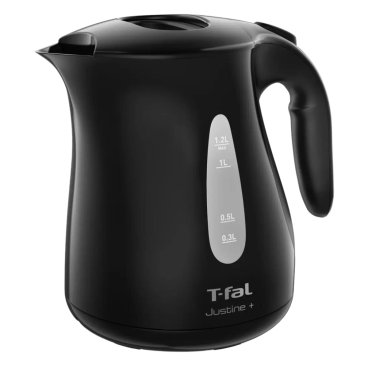 T-fal（ティファール）ジャスティンプラス　電気ケトル　1.2L　KO4908JP　ブラック　スピード湯沸かし　省エネ設計　新生活応援　お買い物マラソン　今使えるクーポン配布中