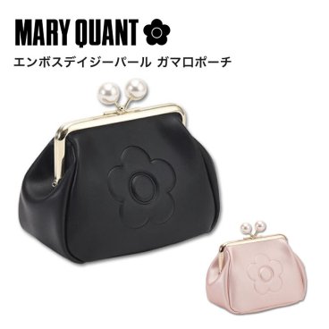 【公式】【エンボスデイジーパール ガマ口ポーチ】マリークワント MARY QUANT マリークヮント マリクワ ポーチ 小物入れ がま口