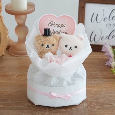 【結婚式 電報 ギフト】リラックマ＆コリラックマ ウェディングケーキ☆ウェディングドール　ウィルカムドール　結婚式　祝電　電報　サンリオ　シナモロール　キキララ  送料無料【メッセージカード無料】 