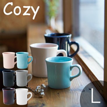 マグカップ 大きめ 陶器 420ml TAMAKI コージー L｜やさしい6色展開｜美濃焼 うつわ 食器 コップ カップ｜おしゃれ かわいい シンプル カフェ風｜電子レンジ・食洗機対応｜アメリカン 北欧風 母の日 新生活 ギフト プレゼント