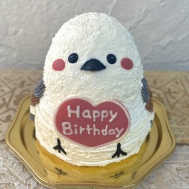 シマエナガの立体ケーキ 誕生日 可愛い ケーキ 立体 動物 女の子 女性 子供 こども 人気 プレゼント センイルケーキ