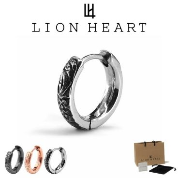 ライオンハート ピアス メンズ 【WEB限定】ハワイアン フープ ピアス 甲丸 サージカルステンレス LH-03EA0235 LION HEART つけっぱなし ステンレス アレルギーフリー メンズピアス 片耳用 1点売り クリスマス 誕生日 プレゼント ギフト 彼氏 ブランド 人気 ランキング