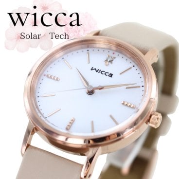 シチズン ウィッカ wicca ソーラー腕時計 手表 レディース 母の日 かわいい 時計 ダイヤモンド 革ベルト 彼女 妻 母 祖母 誕生日プレゼント 成人 卒業 入学