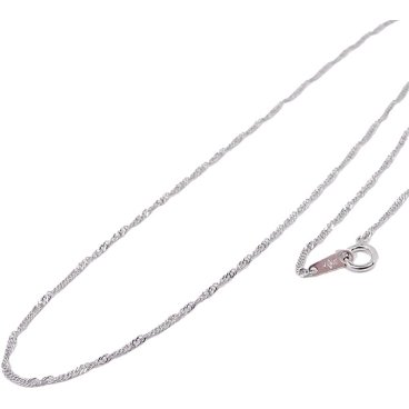 純プラチナ (Pt999) ネックレスチェーン・スクリュー50cm (造幣局検定マーク入り) [ジュエリー] 【ギフトラッピング済み】2071