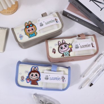 ラブブ ペンケース かわいい 高校生 大学生 小学生 韓国 可愛い ぬいぐるみ 筆記用具 筆箱 筆入れ おしゃれ 大容量 文房具 中学生 入園グッズ labubu