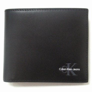 Calvin Klein カルバンクライン アウトレット Calvin Klein Jeans ジーンズ モノローグ ウォレット メンズ 二つ折り財布 4G1030G 001