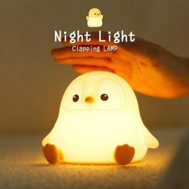 ナイトライト かわいい USB 充電式 ペンギン シリコン 授乳ライト 子供部屋 調光 LED 間接照明 子ども 常夜灯 タイマー コードレス テーブルランプ デスクライト
