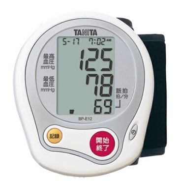 【推奨品】タニタ BPE12WH 手首式血圧計 ホワイト