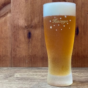 【名入れ彫刻】きらめくグラス クリスタル装飾 410ml