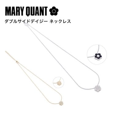 【公式】【ダブルサイドデイジー ネックレス】マリークワント MARY QUANT マリークヮント マリクワ ネックレス アクセサリー シルバー ゴールド