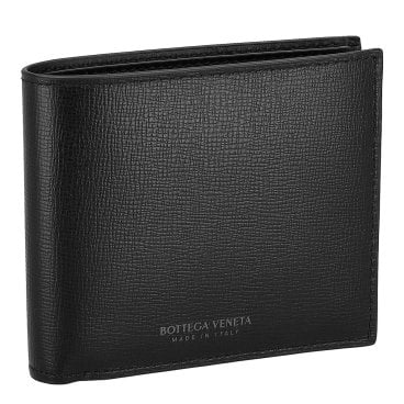 ボッテガヴェネタ BOTTEGA VENETA 財布 二つ折り財布 折りたたみ財布 小銭入れなし 605721 V48M1 8803 メンズ ブラック