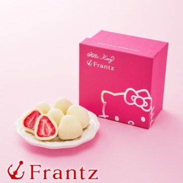 神戸フランツ Hello Kitty × Frantz 神戸苺トリュフ ハローキティ 【手提げ袋付】 スイーツ 洋菓子 チョコレート チョコ ホワイトチョコ いちご プレゼント ギフト 贈り物 手土産 誕生日 敬老の日