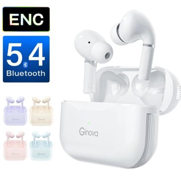 ワイヤレスイヤホン Bluetooth5.4 ENCノイズキャンセリンク 瞬間接続 bluetooth イヤホン ワイヤレス 低遅延 左右分離型 マイク付き 軽型 ブルートゥース イヤホン 両耳通話 片耳 IPX7防水 iPhone/Android適用 2026