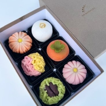 【上生菓子】京菓子おまかせ６個入 ／プレゼント／贈り物／お中元／【あずきの里】