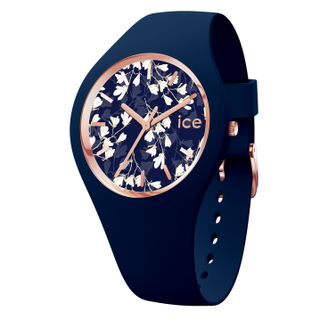 【karendo x ICE watch】ICE flower BLUE LILY (Small)腕時計 花 サプライズ 上品 プレゼント ギフト インスタ映え おしゃれ お祝い 記念 誕生日 新社会人 彼女 付け心地抜群 自分へのご褒美