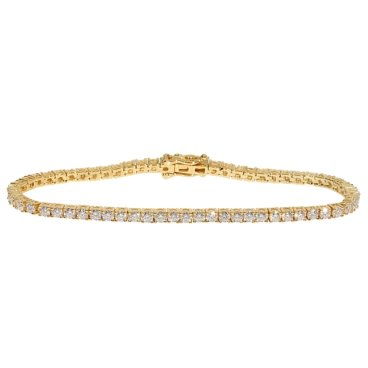 モアサナイト ブレスレット テニスブレスレット .925Silver K18ゴールド Tennis Bracelet【3mmx20cm】総6カラット メンズ レディース Moissanite Kronic jewelry
