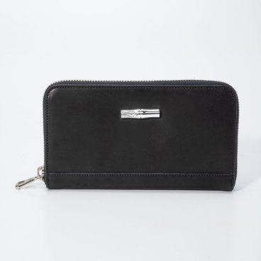 ロンシャン LONGCHAMP 3504 766 長財布 レディース 財布 ロゾ ロングウォレット レザー 無地 本革 ラウンドファスナー おしゃれ プレゼント ギフト 誕生日 お祝い 記念 Roseau Zip Around Long Wallet ブラック