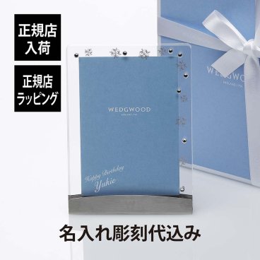 ウェッジウッド／WEDGEWOOD プシュケ クリア ピクチャーフレーム 名入れ彫刻代込み ラッピング無料 名前 名入れ 彫刻 刻印 プレゼント 記念日 記念品 お祝い 正規品 紙袋付き 誕生日 クリスマス ホワイトデー 誕生祝い 内祝い 引越祝い 母の日 還暦祝い