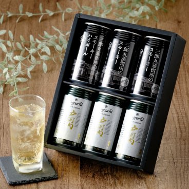 敬老の日【送料無料】【ハイボールギフト】プレミアムハイボール2種飲み比べセット 戸河内 三郎丸蒸留所 スモーキーハイボール 高級 特別 アソート 6本セット 350ml ラッピング 熨斗 送料無料（北海道、沖縄除く）