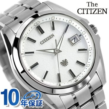 ザシチズン 年差±5秒 チタン エコドライブ ソーラー メンズ 腕時計 ブランド AQ4091-56A THE CITIZEN ホワイト 記念品 プレゼント ギフト