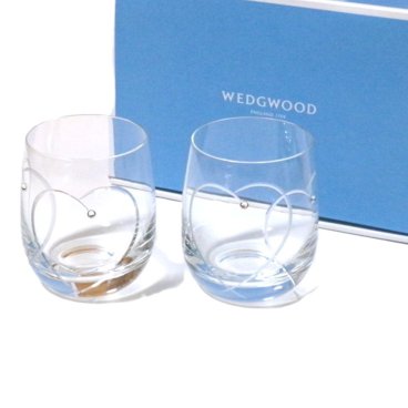 ウェッジウッドWEDGWOOD クリスタル プロミシス トゥーハーツ   タンブラーグラス ペア【ペアグラスタンブラー】【酒器】【御結婚御祝・内祝・新築御祝・還暦御祝・御礼・寿・ギフト包装可能】