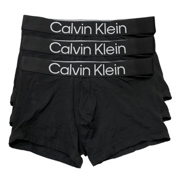 カルバンクライン：COTTON STRETCH BOLD LOGO ボクサーパンツ 3PK (ブラック)[ボクサーパンツ/ 男性下着/ メンズインナー/人気ブランド/おすすめギフト/誕生日プレゼント/メンズファッション]