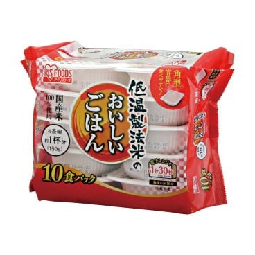 アイリスオーヤマ 低温製法米おいしいごはん 150g x10食セット レトルト食品 ご飯 パック ごはん パックご飯 レンジ　パックごはん　国産米　レンジ対応　非常食　保存食　簡単調理　お米　炊きたて　美味しいご飯　長期保存　便利食品　アイリスフーズ　お茶碗一杯分　電子レンジ調理　お手軽ごはん　送料無料