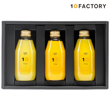 愛媛みかん 100％ ストレートジュース 飲み比べ 3本 セット（200ml) 3種類  詰め合わせ ギフト セット 箱入り のし対応 手提げ袋付 内祝い お見舞い 誕生日 お返し 贈答用 10FACTORY 200x3